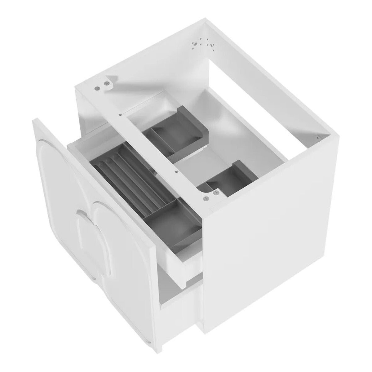 Laguna Mark II Matte White 600X460 Wall Hung Vanity