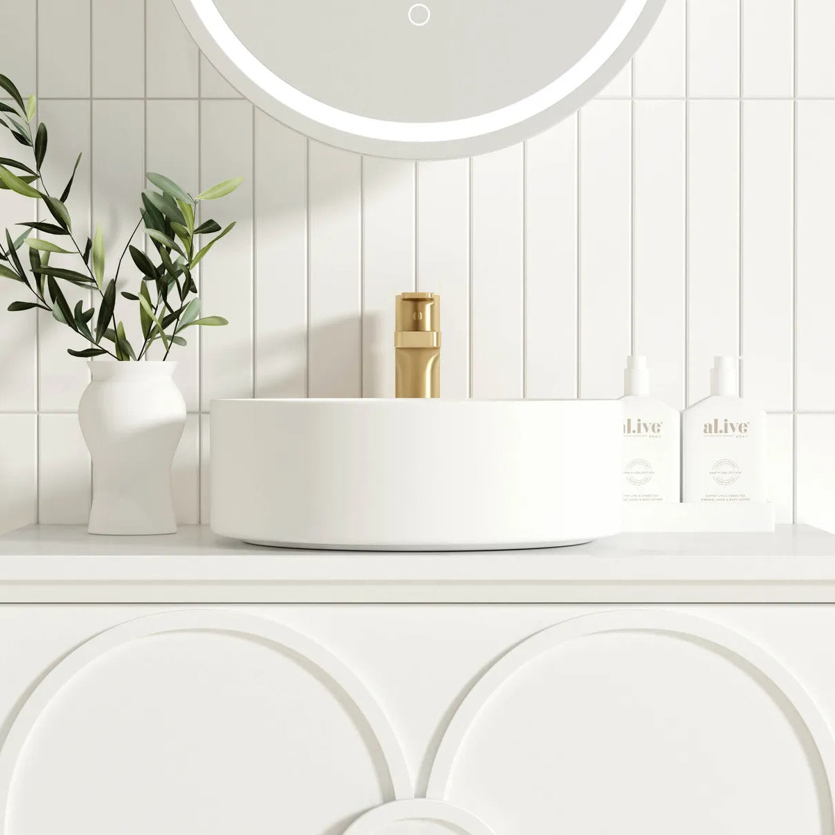 Laguna Mark II Matte White 750X460 Wall Hung Vanity