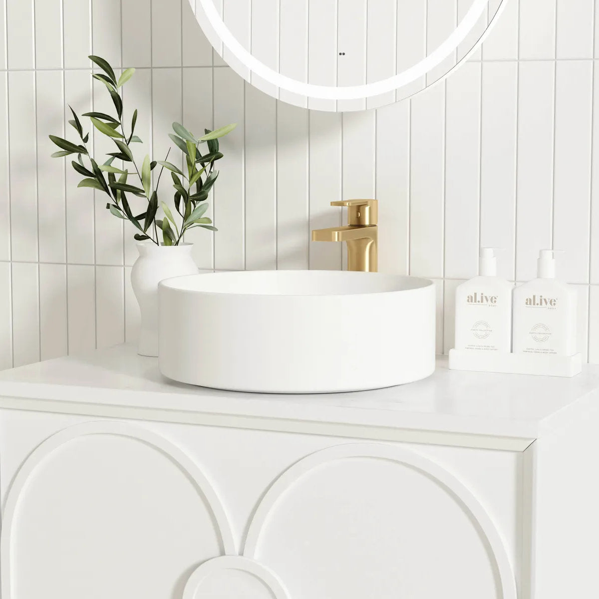 Laguna Mark II Matte White 750X460 Wall Hung Vanity