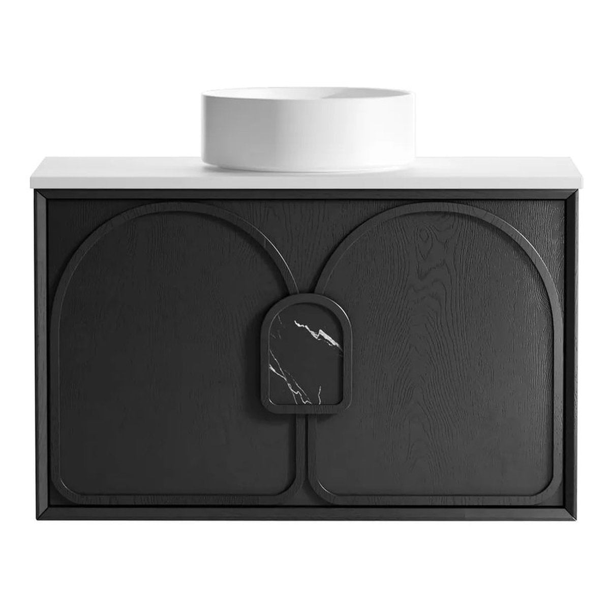 Laguna Mark II Black Oak 900X460 Wall Hung Vanity