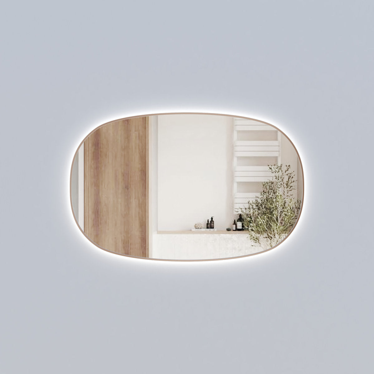Aulic Valmont Horizontal 1100x700x30mm LED Mirror- Brushed Bronze