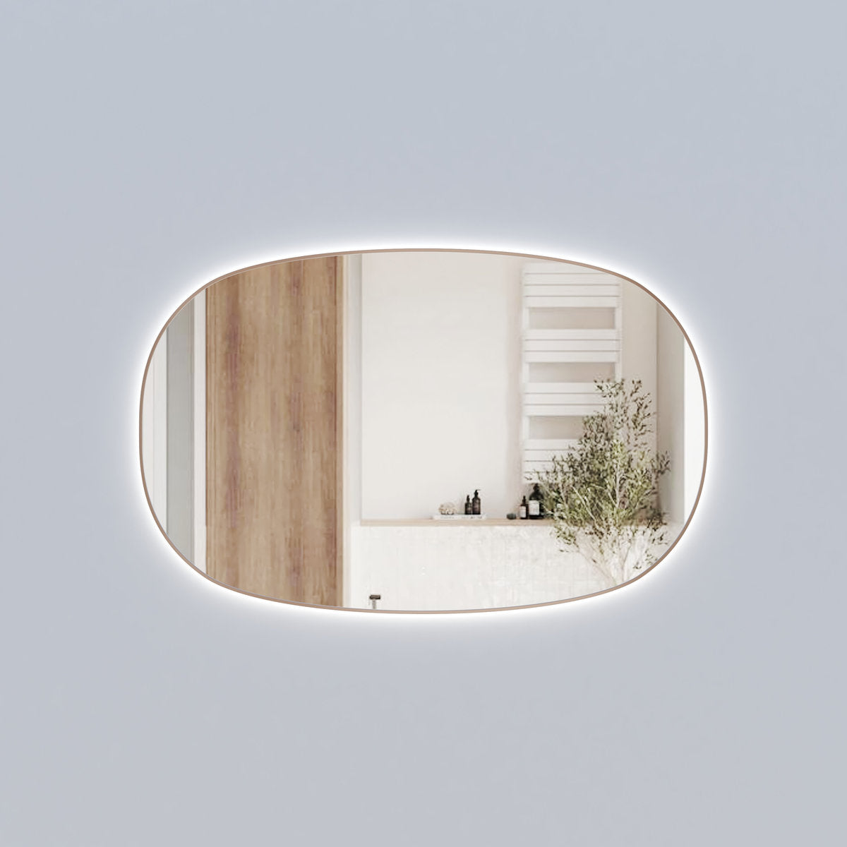 Aulic Valmont Horizontal 1400x900x30mm LED Mirror- Brushed Bronze