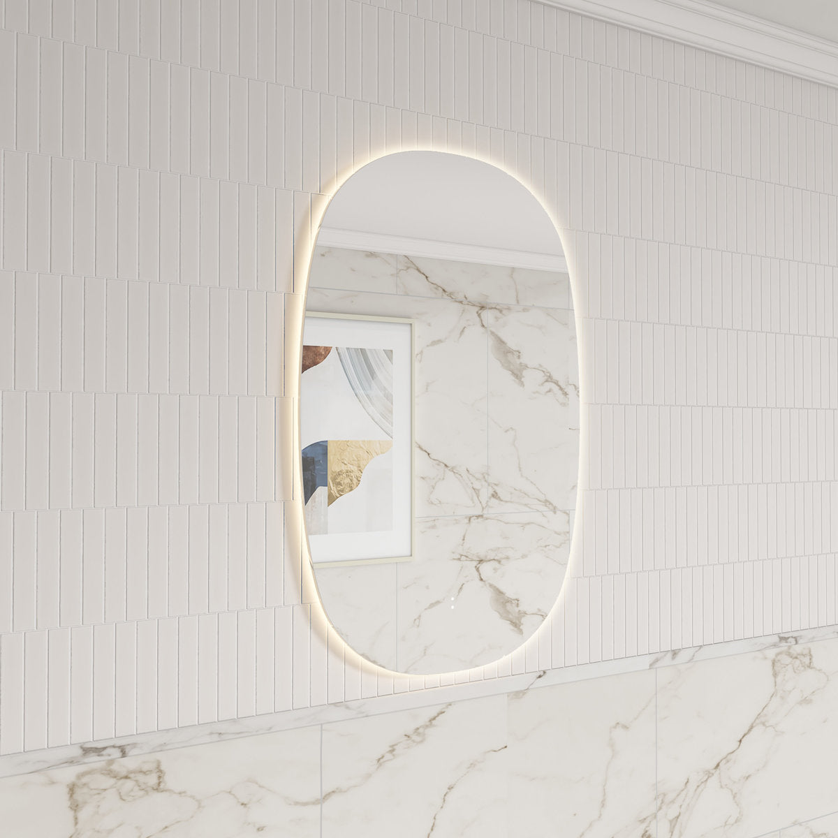 Aulic Valmont Vertical 580*900*30mm LED Mirror- Frameless