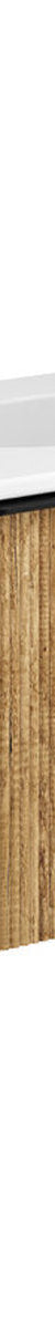 Fienza Lola Minka Curved Scandi Oak 1200 Wall-Hung Vanity - 1 Taphole