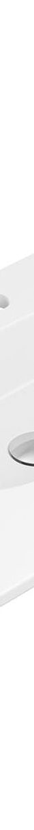 Fienza Lola Matte Full Depth Curved Ceramic Basin Top 750mm, 3 Tapholes