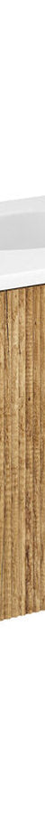 Fienza Lola Minka Curved Scandi Oak 900 Wall-Hung Vanity - 1 Taphole