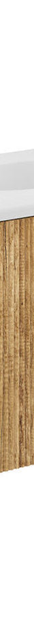Fienza Lola Matte Minka Curved Scandi Oak 900 Wall-Hung Vanity - 1 Taphole