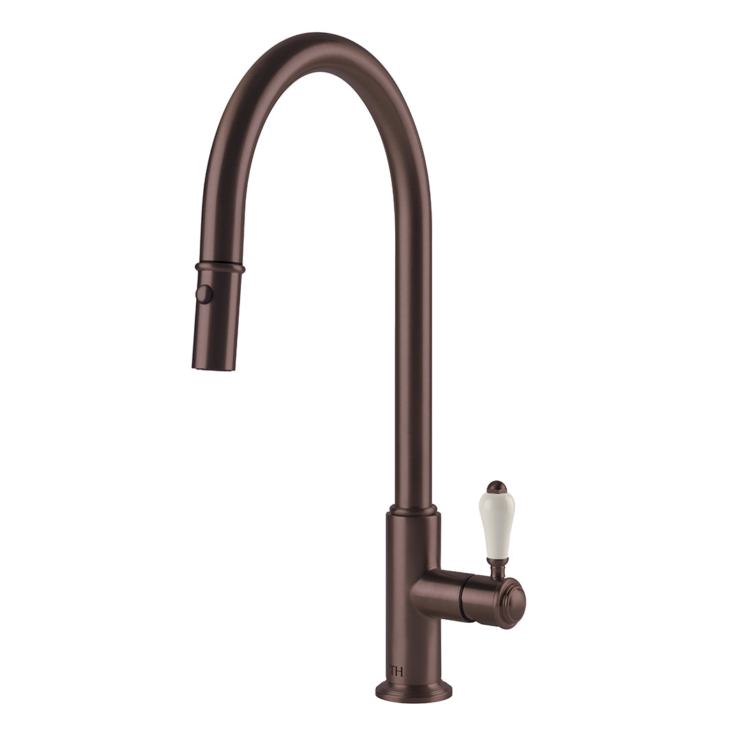 Turner Hastings Ludlow Pull Out Mixer Tap - English Bronze