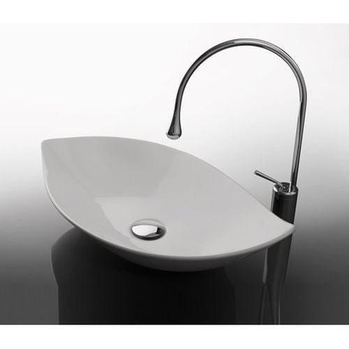 Studio Bagno Piroga Bench Basin - Gloss White