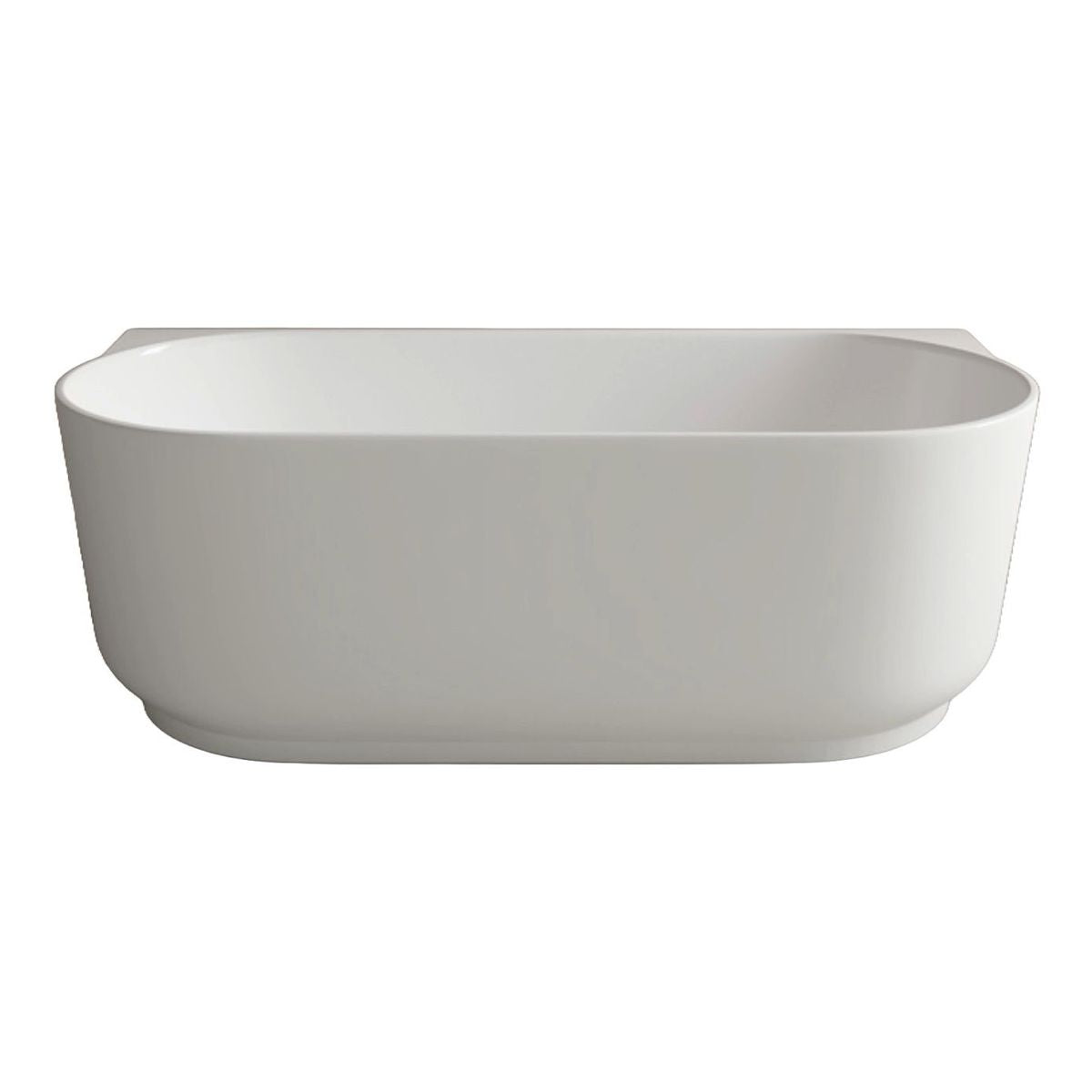 Studio Bagno Lust Wall Faced Freestanding Bath - Matte White