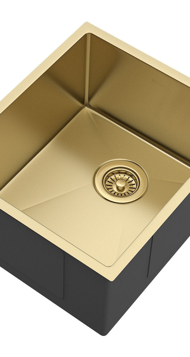 Otti Axon Sink 39S 390x450x220 Brushed Gold
