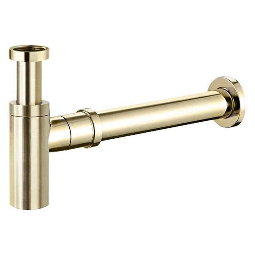 Otti Bottle Trap Round Brushed Gold 32/40mm Waste, 40mm Connection
