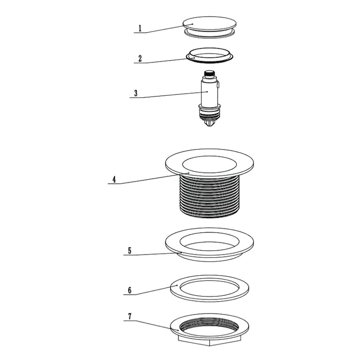 Otti Bathtub 40mm Chrome Pop Up Waste