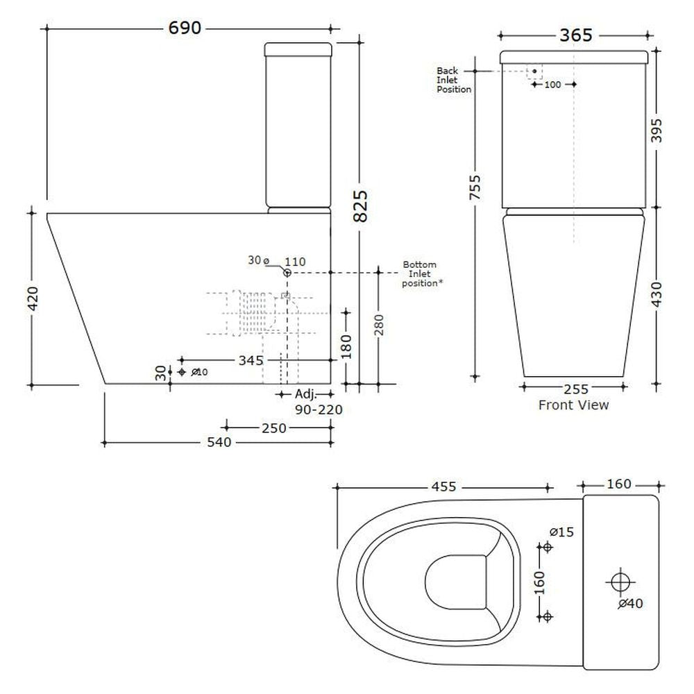 Studio Bagno Manhattan Suite Bottom Inlet - Complete