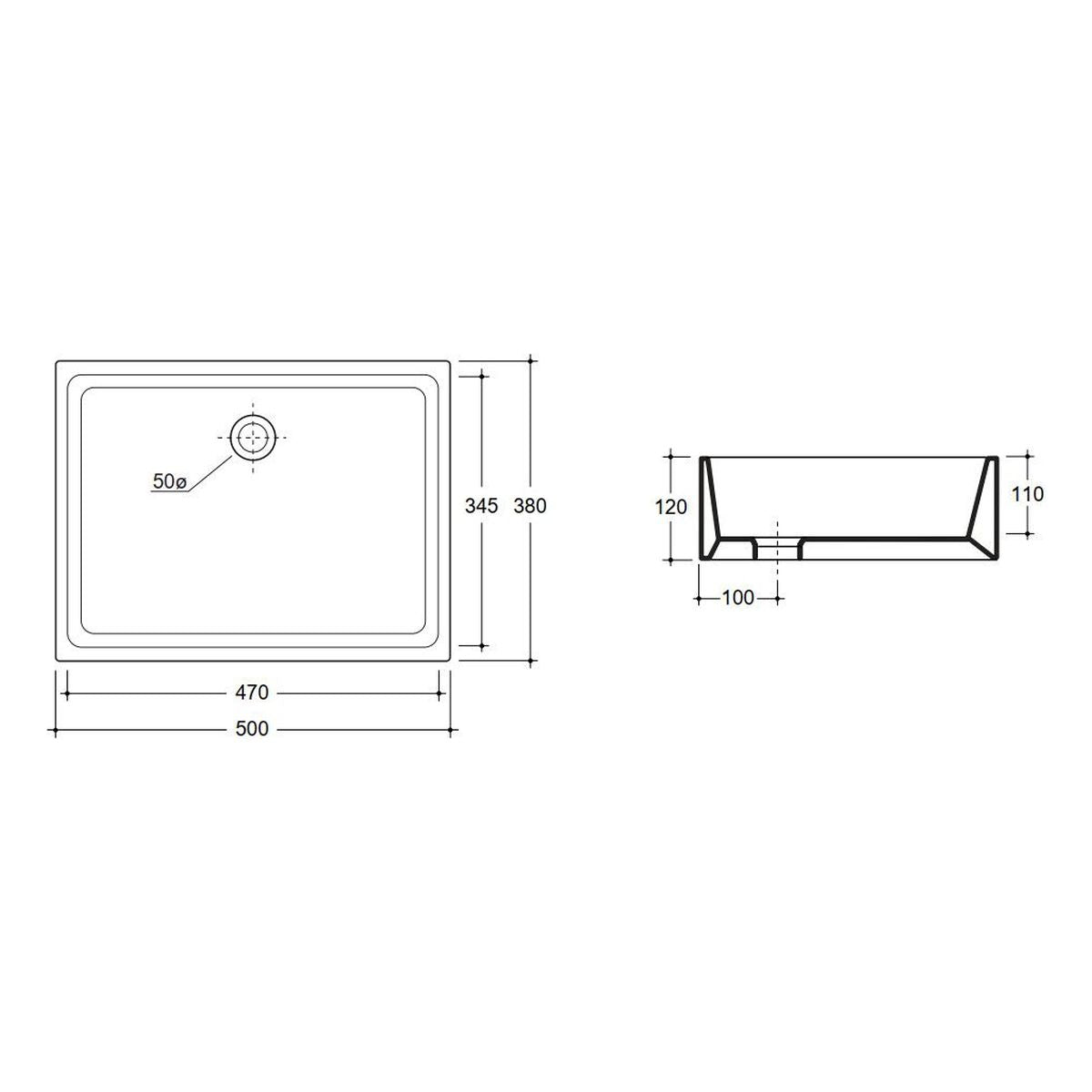 Studio Bagno Manhattan 50 Bench Basin