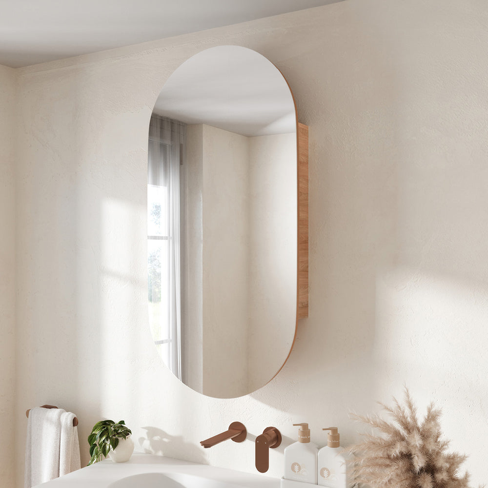 Fienza Marlowe Pill Mirror Cabinet, 450 x 900mm