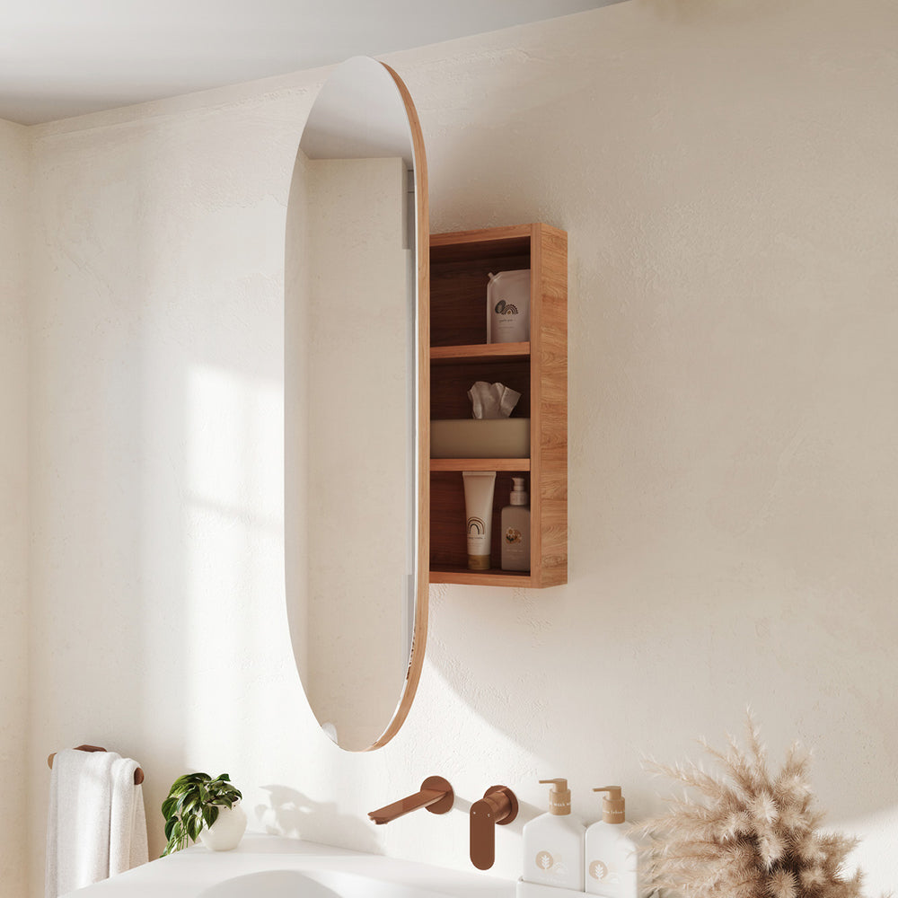 Fienza Marlowe Pill Mirror Cabinet, 450 x 900mm