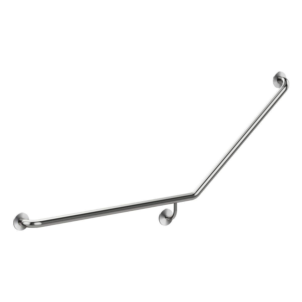 Meir Care Range 40 Degree Left Side Grab Rail, Brushed Nickel