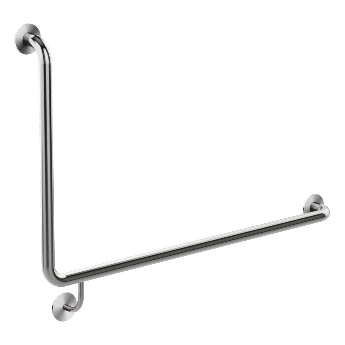 Meir Care Range 90 Degree Right Side Grab Rail 600Mm, Brushed Nickel