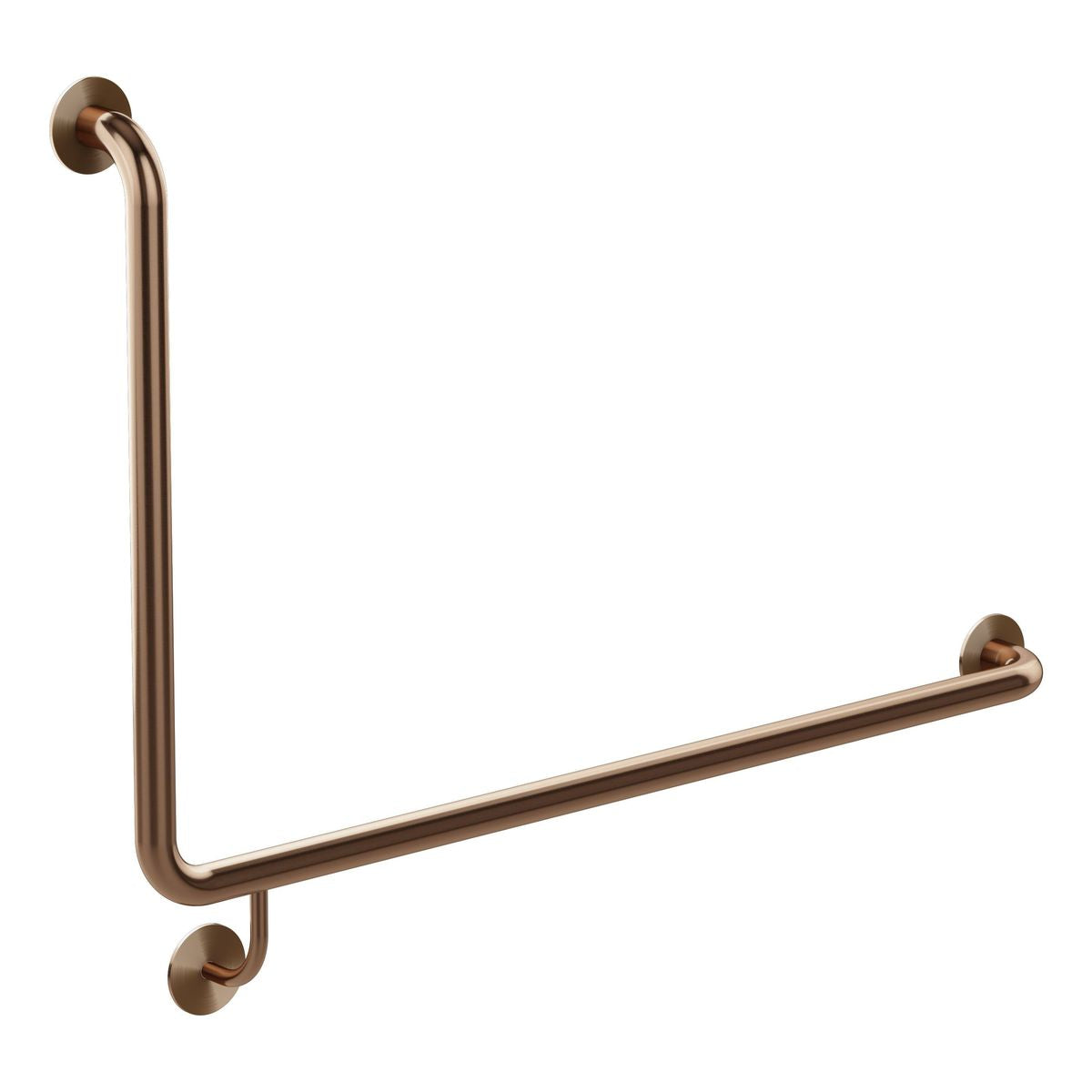 Meir Care Range 90 Degree Right Side Grab Rail 600Mm, Lustre Bronze