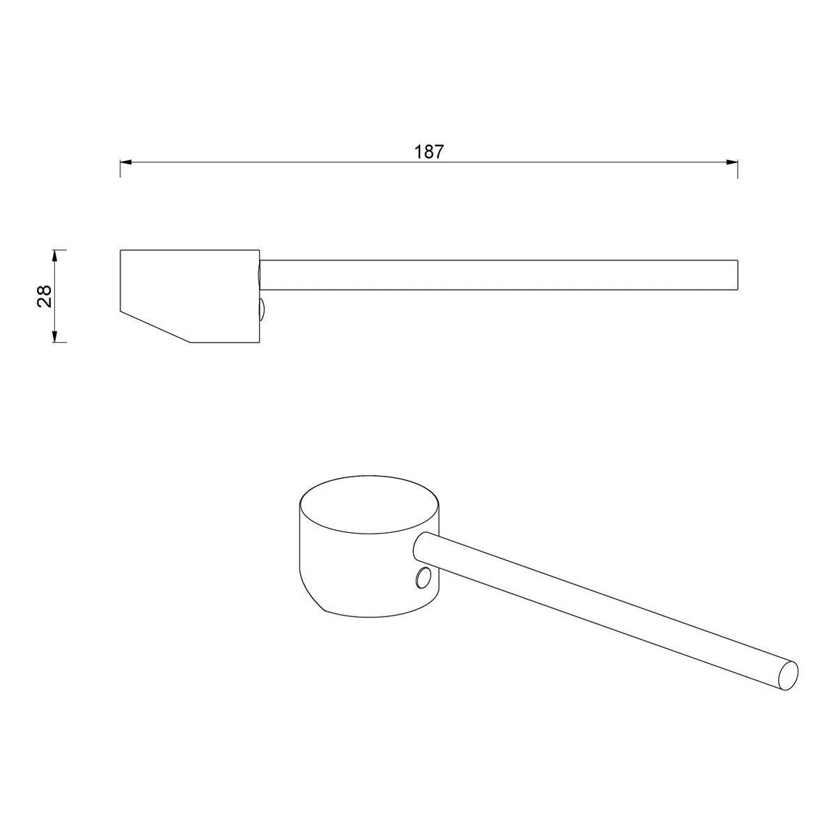 Meir Care Range Hand Shower Sliding Bracket Set, Lustre Bronze