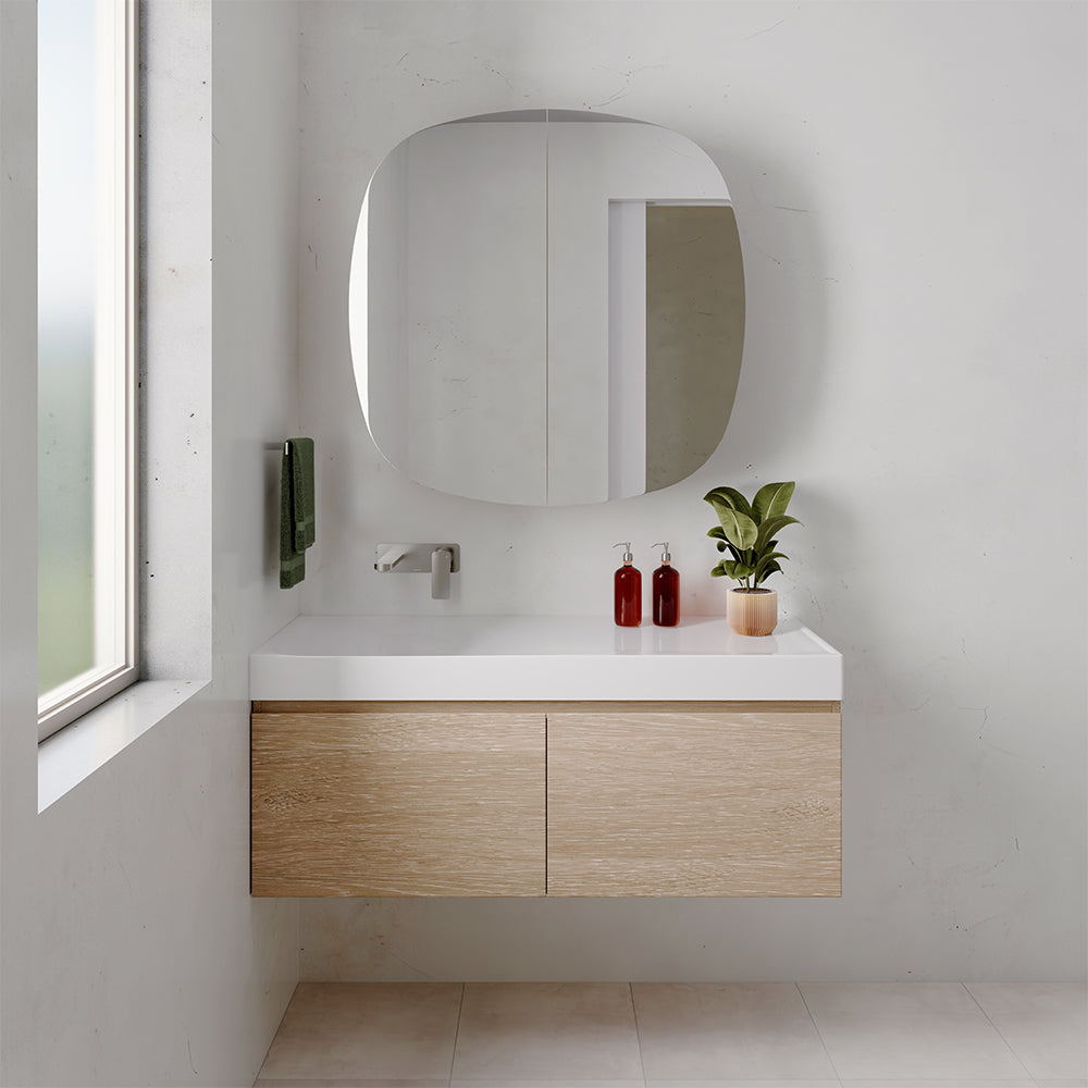 Fienza Marlowe Squircle Mirror Cabinet, 900 x 900mm