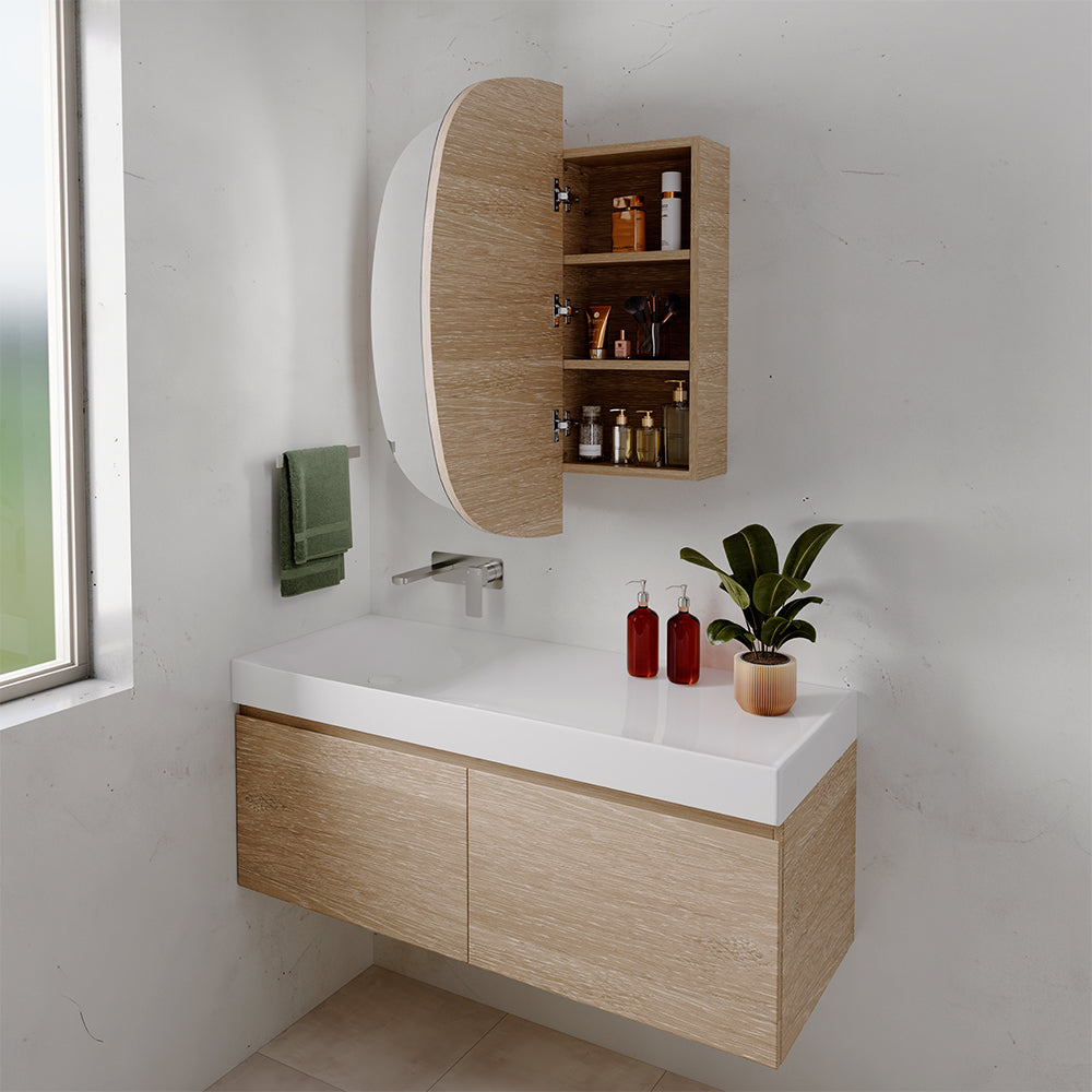 Fienza Marlowe Squircle Mirror Cabinet, 900 x 900mm