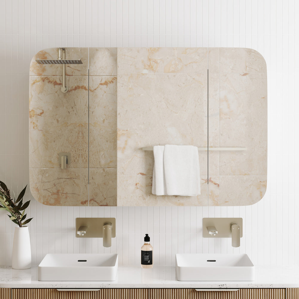 Fienza Marlowe Soft Square Mirror Cabinet, 1200 x 800mm