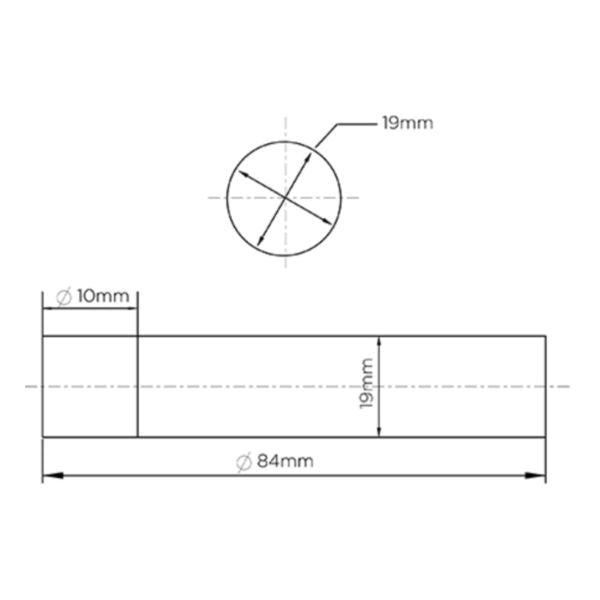 Round Door Stop Matte Black