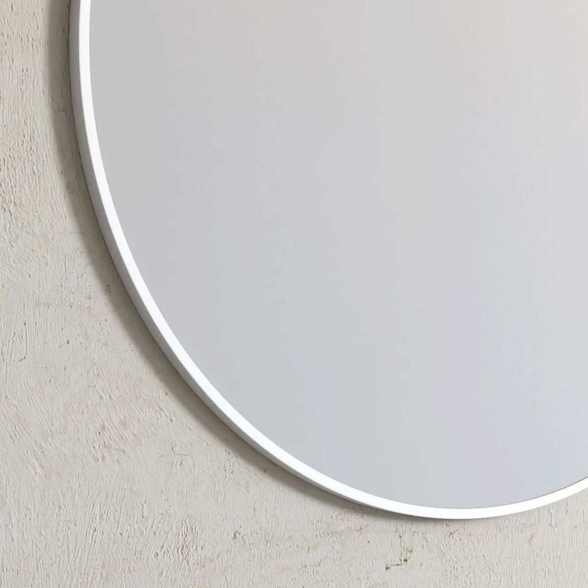 London 700mm White Metal Frame Mirror