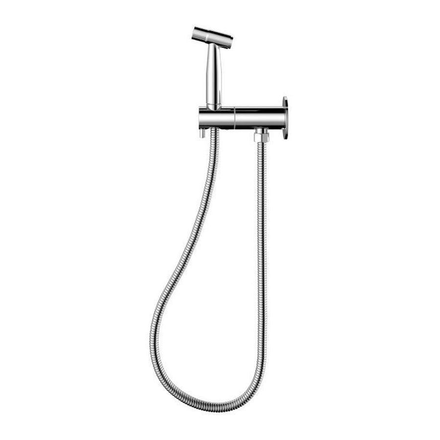 Meir Bidet Spray With Mixer, Polished Chrome