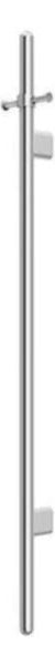 Meir Heated Vertical Towel Rail, Polished Chrome
