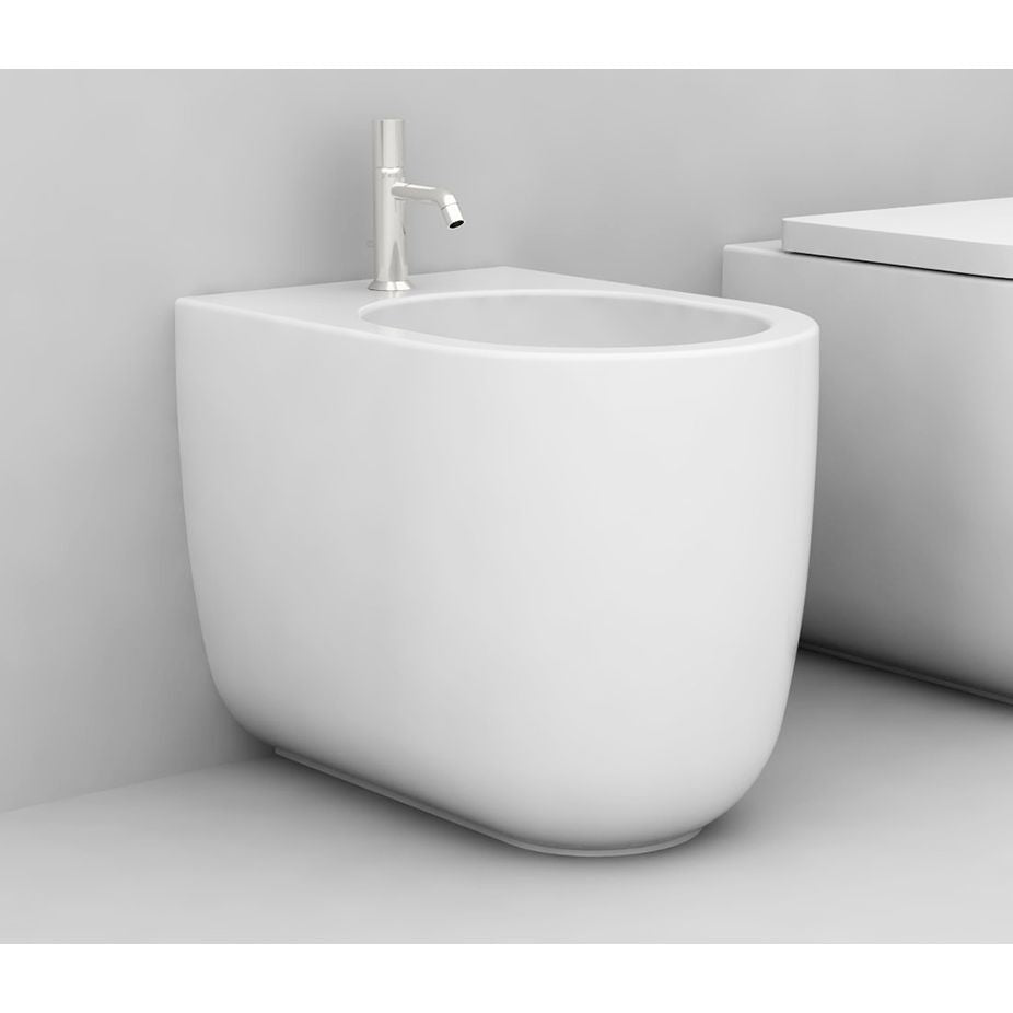 Studio Bagno Milady Wall Faced Bidette - Gloss White