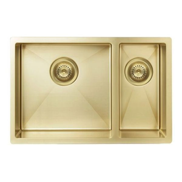 Meir Kitchen Sink One & Half Bowl 670 x 440, Tiger Bronze