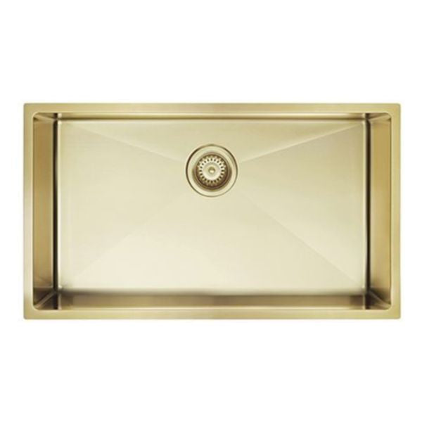 Meir Kitchen Sink Single Bowl 760 x 440, Tiger Bronze