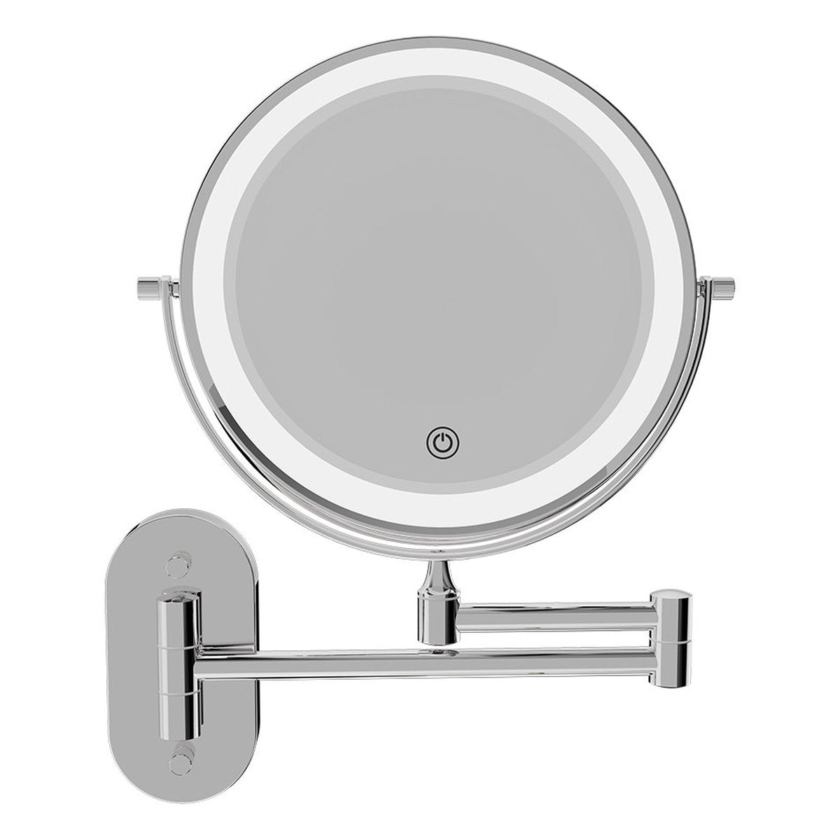 Fienza Swivel Led Magnifying Mirror, Chrome