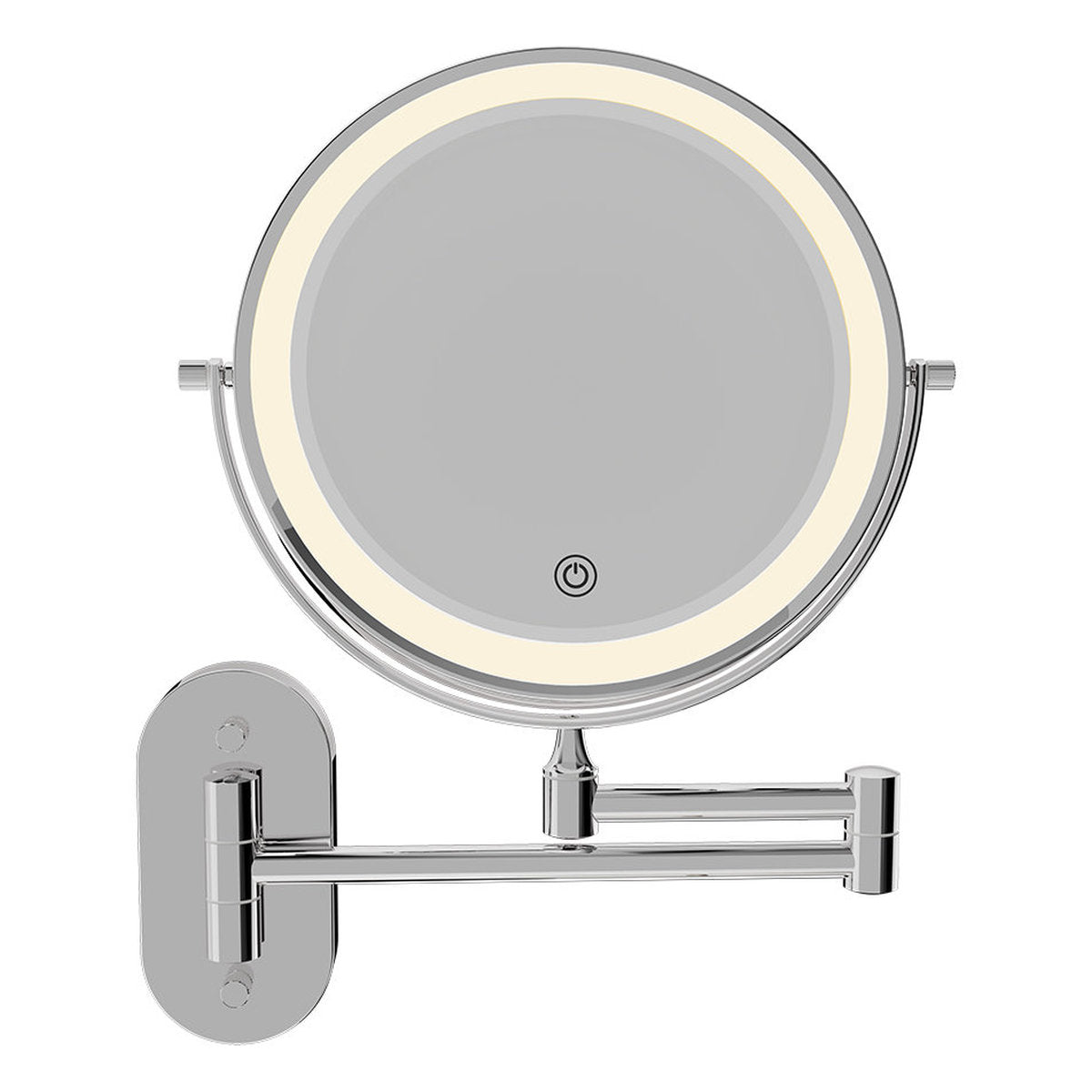 Fienza Swivel Led Magnifying Mirror, Chrome