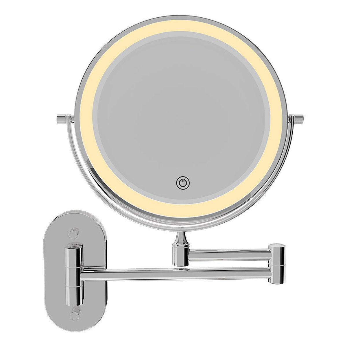 Fienza Swivel Led Magnifying Mirror, Chrome