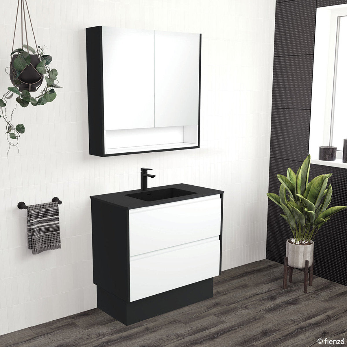 Fienza Amato Satin Black Side Panel Kit