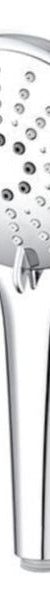 Meir Round Hand Shower Three-Function, Polished Chrome
