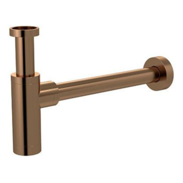 Meir Round Bottle Trap For 32mm Basin Waste And 32mm Waste Pipe With 40mm Adapter, Lustre Bronze
