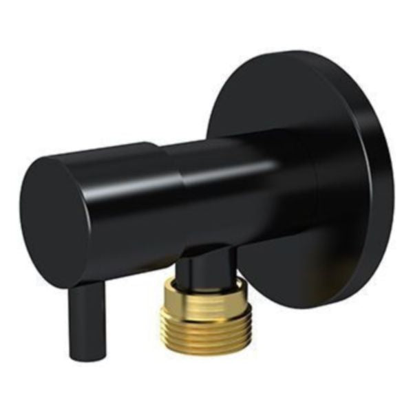 Meir Round Mini Stop Cistern Tap, Matte Black