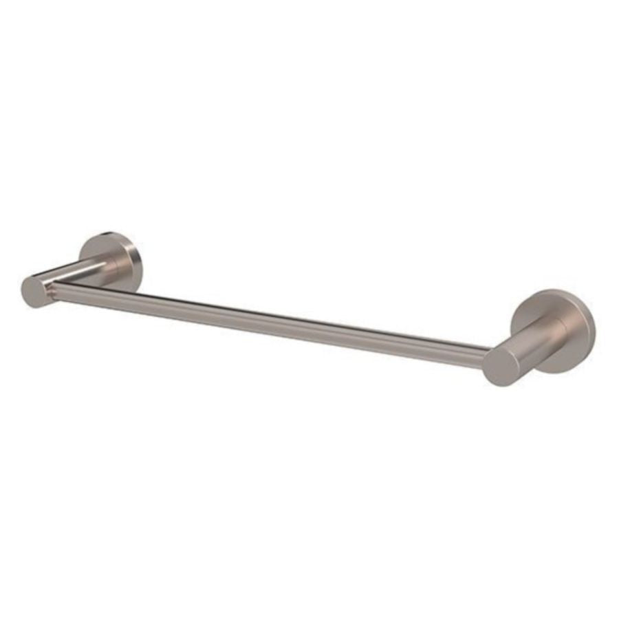 Meir Round Single Towel Rail 300mm, Champagne