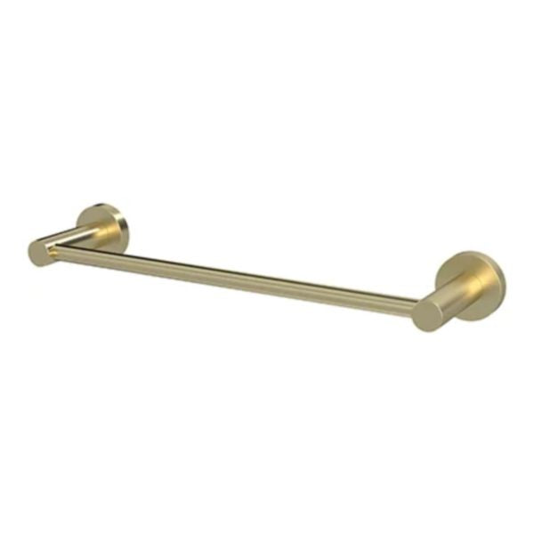 Meir Round Single Towel Rail 300mm, Tiger Bronze