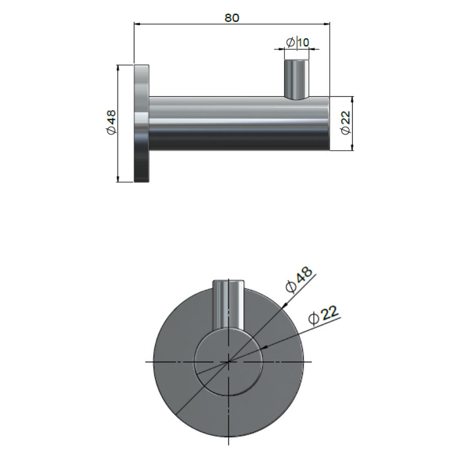 Outdoor Robe Hook - SS316