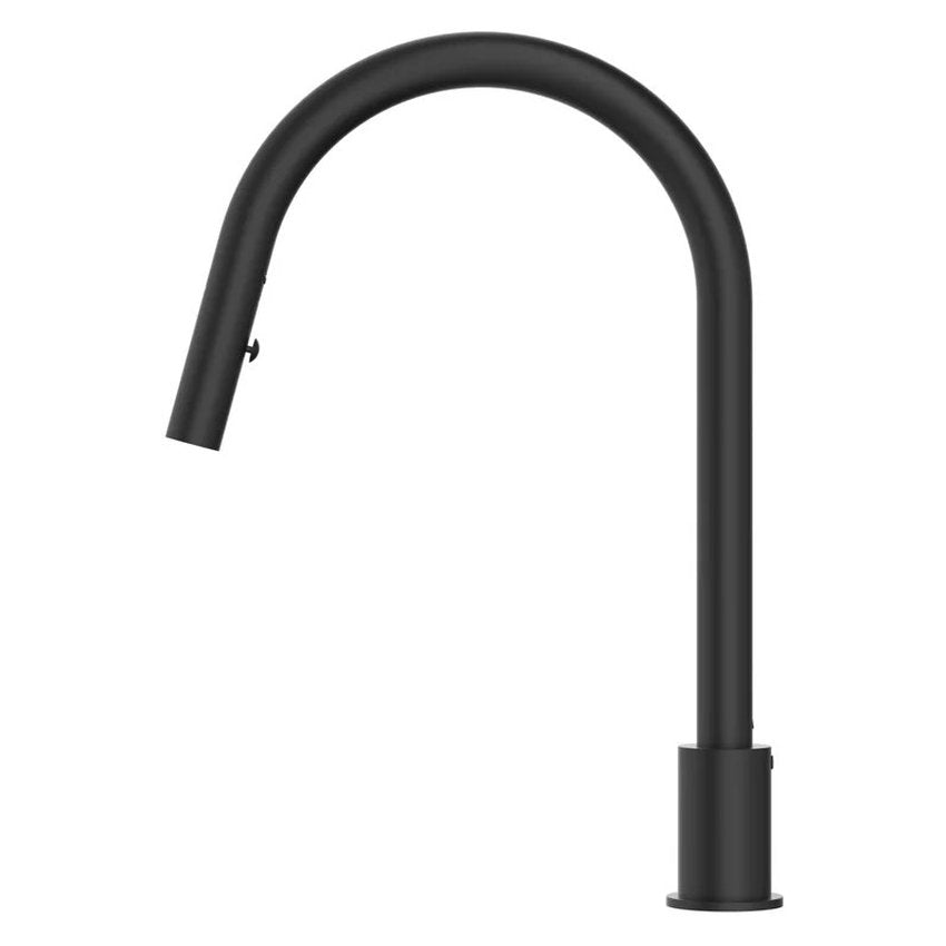 Meir Kitchen Hob Spout With Pull Out Nozzle Matte Black