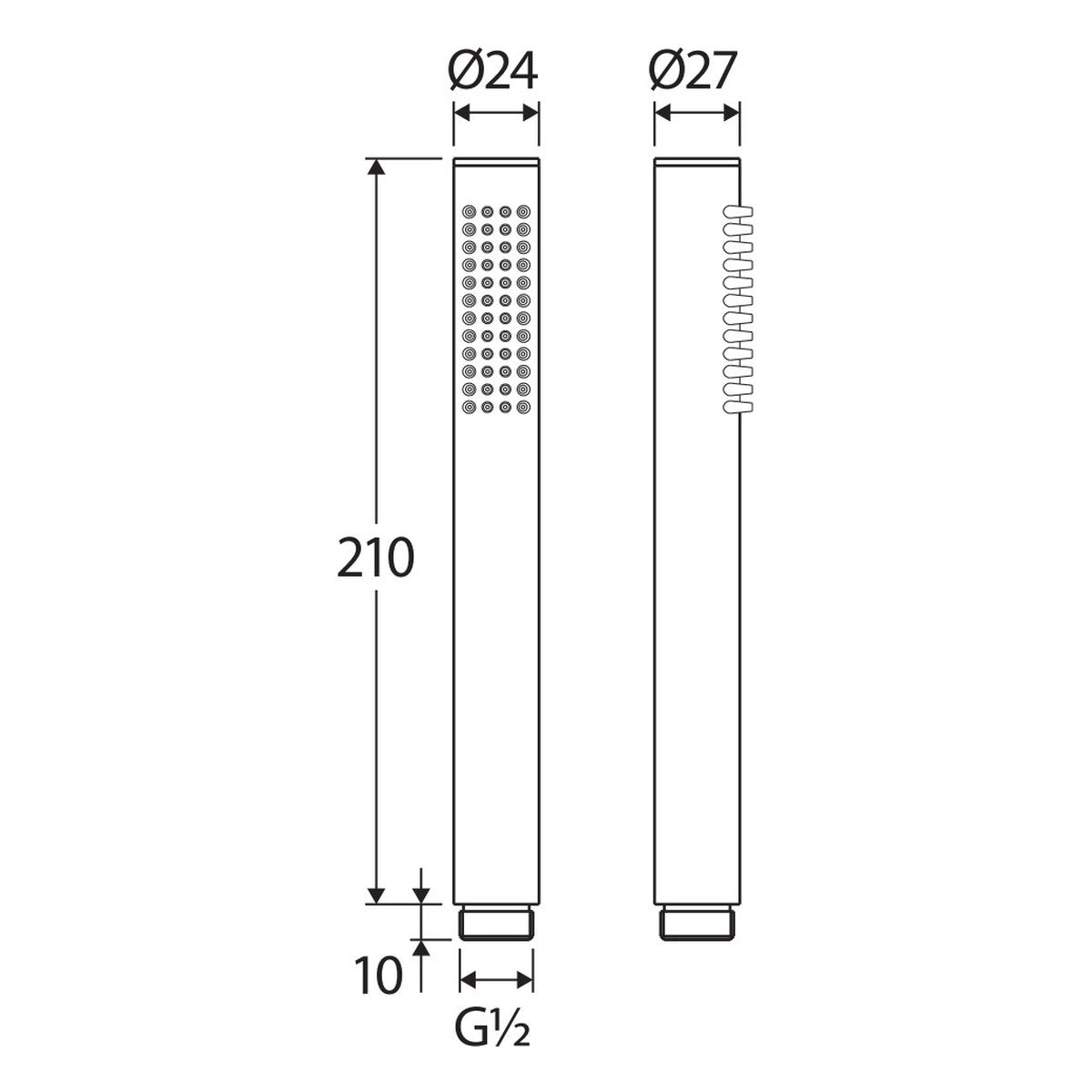 Fienza Kaya Outdoor Hand Piece, Stainless Steel