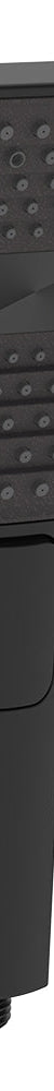 Fienza Kuro Hand Shower Head, Soft Square, Matte Black