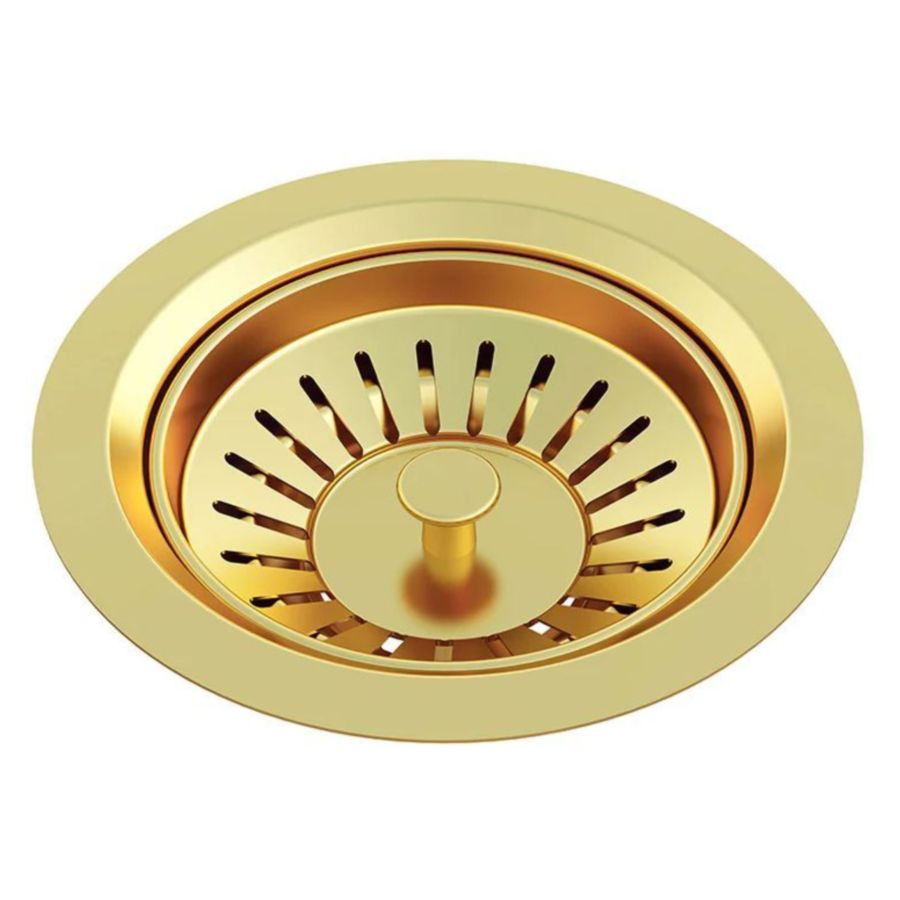 Meir Lavello Sink Strainer And Waste Plug Basket With Stopper, Tiger Bronze