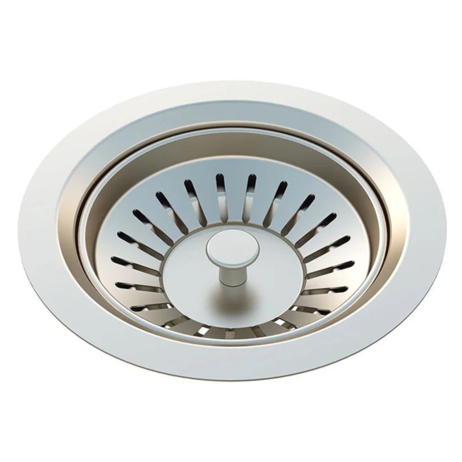 Meir Lavello Sink Strainer And Waste Plug Basket With Stopper, Brushed Nickel